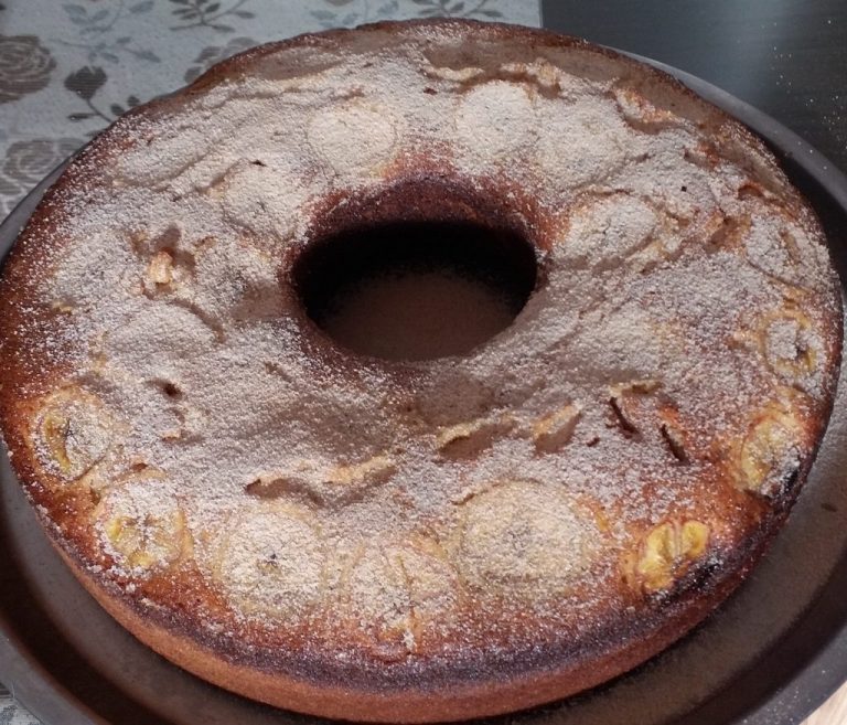 Bolo de Banana com Canela