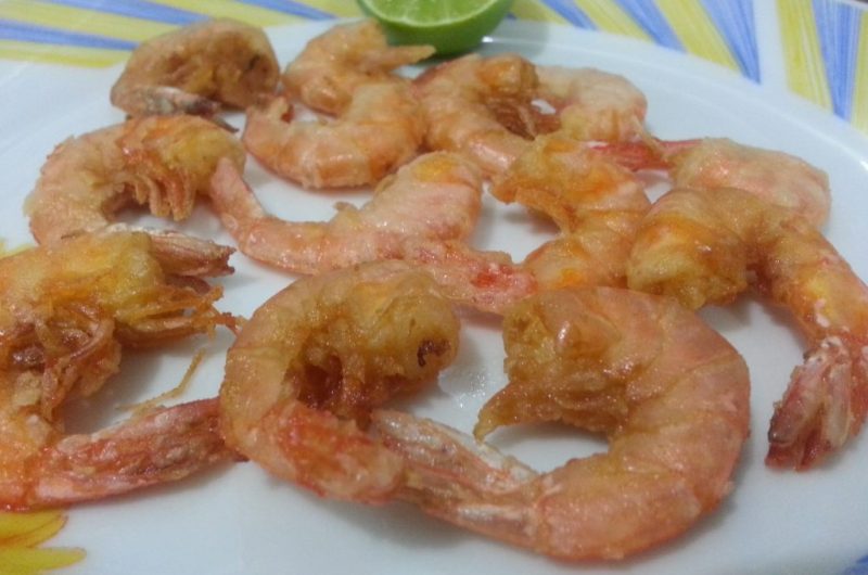 Receita de Camarão Frito Crocante