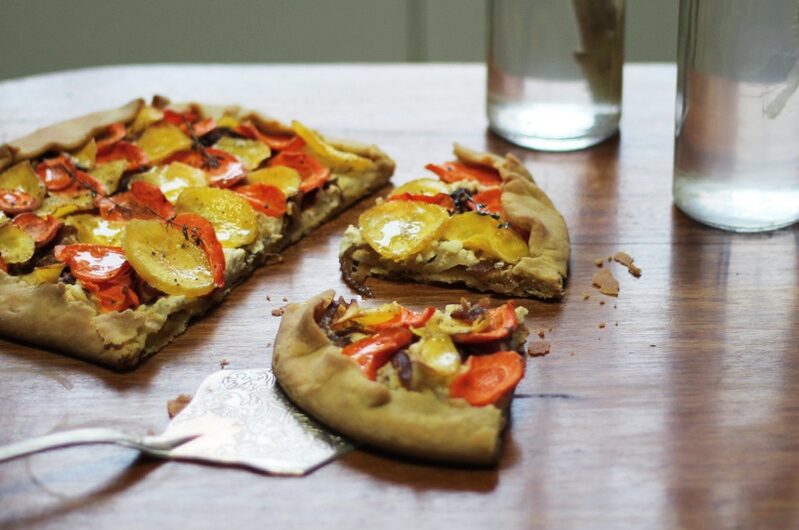 Galette de Queijo de Cabra e Legumes