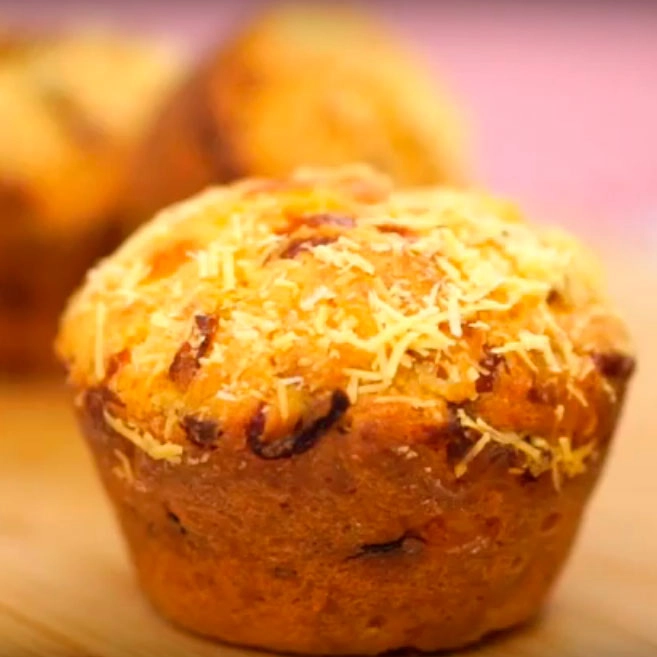 muffin de calabresa